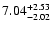 $\rm 7.04_{-2.02}^{+2.53} $