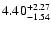 $\rm 4.40_{-1.54}^{+2.27} $