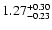 $\rm 1.27_{-0.23}^{+0.30} $