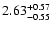 $\rm 2.63_{-0.55}^{+0.57} $