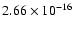 $ 2.66\times 10^{-16 } $