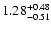 $\rm 1.28_{-0.51}^{+0.48} $