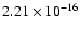 $ 2.21\times 10^{-16 } $