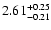 $\rm 2.61_{-0.21}^{+0.25} $