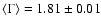 $\langle \Gamma \rangle = 1.81 \pm 0.01$