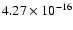 $ 4.27\times 10^{-16 }$
