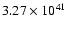 $ 3.27\times 10^{41} $