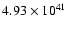 $ 4.93\times 10^{41 } $