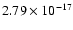 $ 2.79\times 10^{-17 } $