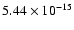 $ 5.44\times 10^{-15 }$