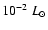 $10^{-2}~L_\odot$