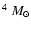 $^4~M_\odot$
