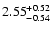 $\rm {2.55}_{-0.54}^{+0.52}$