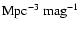 ${\rm Mpc}^{-3}~{\rm mag}^{-1}$