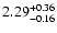 $\rm 2.29_{-0.16}^{+0.36}$