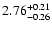 $\rm 2.76_{-0.26}^{+0.21}$