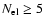 $N_{\rm el} \geq 5$