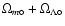 $\Omega_{m\circ} + \Omega_{\Lambda\circ}$