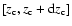 $\left[z_{\rm c} , z_{\rm c}+ {\rm d}z_{\rm c}\right]$