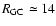 $R_{\rm GC}\simeq14$