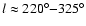 $l \approx 220^{\circ}{-}325^{\circ}$