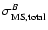 $\sigma_{\rm MS, total}^{B}$