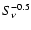 $S_{\nu}^{-0.5}$