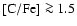 ${\rm [C/Fe]} \ga 1.5$