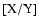 ${\rm [X/Y]}$