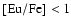 ${\rm [Eu/Fe]} < 1$