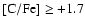 ${\rm [C/Fe]} \ge +1.7$