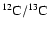 $^{12}{\rm C}/^{13}{\rm C}$