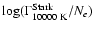 $\log(\Gamma^{\rm Stark}_{\rm 10000~K}/N_e)$