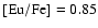 ${\rm [Eu/Fe]} = 0.85$