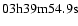 $03{\rm h} 39{\rm m} 54.9{\rm s}$