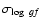 $\sigma_{\log~gf}$