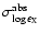 $\sigma^{{\rm abs}}_{\log\epsilon_{\rm X}}$