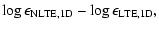 $\displaystyle \log\epsilon_{{\rm NLTE,1D}} - \log\epsilon_{{\rm LTE,1D}},$