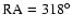 $\rm RA=318^{\circ}$