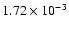 $1.72 \times 10^{-3}$