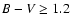 $B-V \ge 1.2$