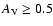 $A_{\rm V} \ge 0.5$