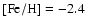 $\rm [Fe/H]=-2.4$