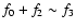 $f_0+f_2 \sim f_3$