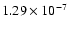 $1.29\times 10^{-7}$