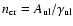 $n_{\rm cr}=A_{\rm ul}/\gamma_{\rm ul}$