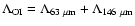 $\Lambda_{\rm OI}=\Lambda_{63~\mu{\rm m}}+\Lambda_{146~\mu{\rm m}}$