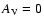 $A_{\rm V}=0$