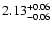 $\rm 2.13^{+0.06}_{-0.06}$