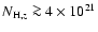 $N_{{\rm H},z} \ga 4 \times 10^{21}$